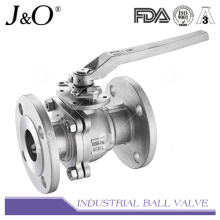2PC Flanged End Ball Valve with Mounting Pad JIS10k